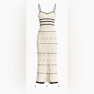 Commense Paros Crochet Eyelet Midi Dress